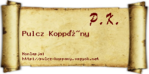 Pulcz Koppány névjegykártya